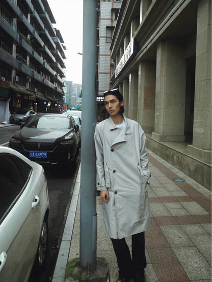 ADJUSTABLE BELT TRENCH COAT