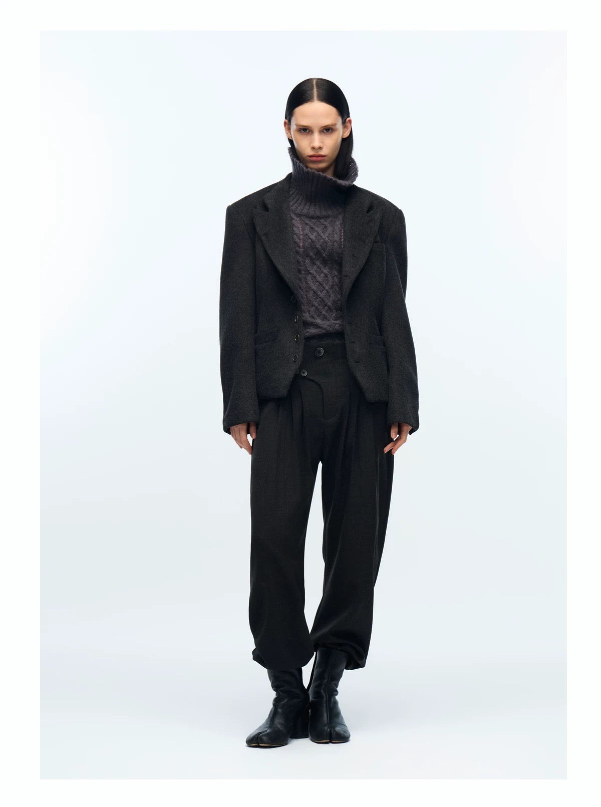 CHIC WOOL CROPPED JACKET