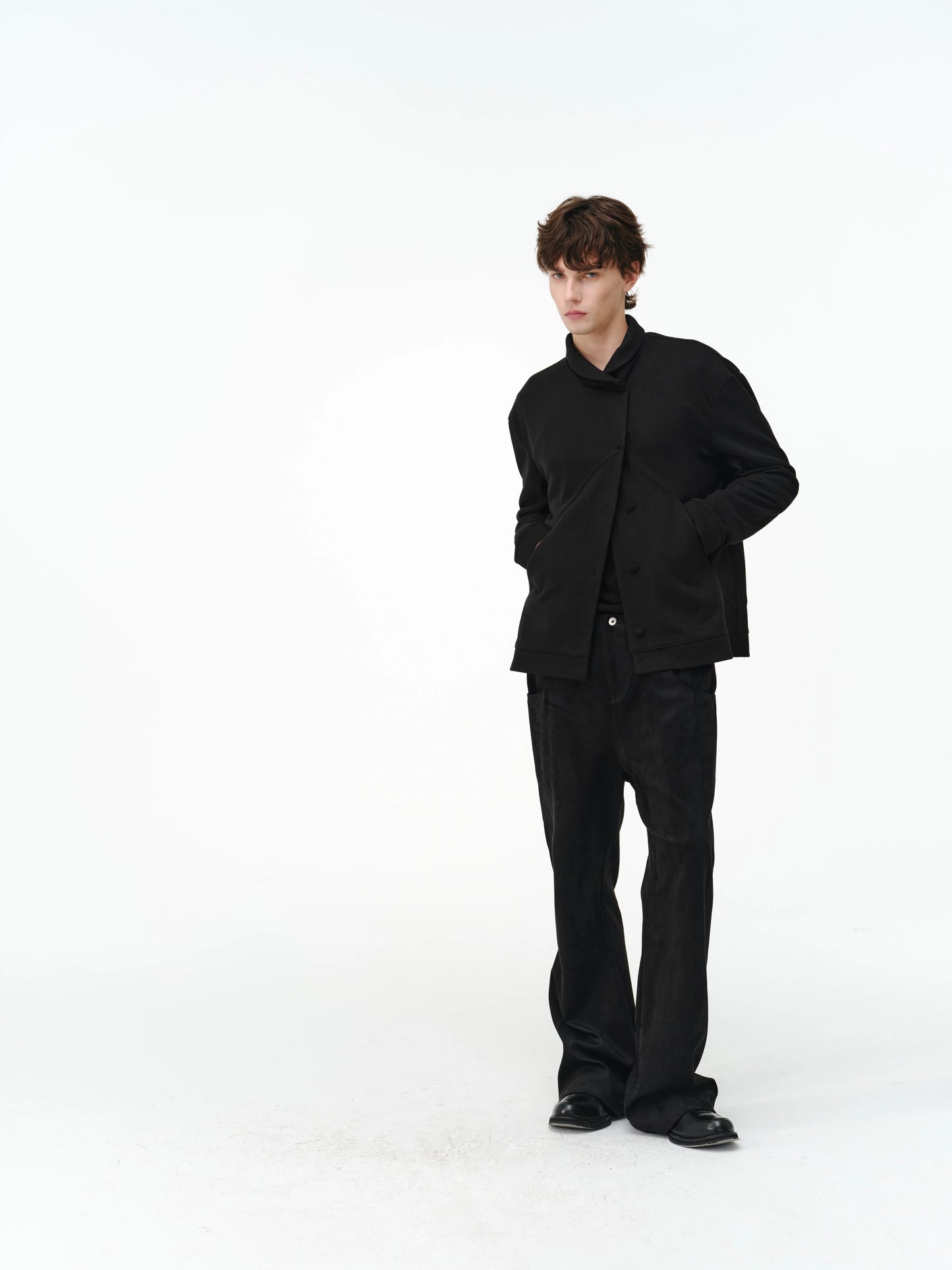 SILK WOOL CARDIGAN SHIRT