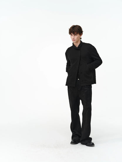 SILK WOOL CARDIGAN SHIRT