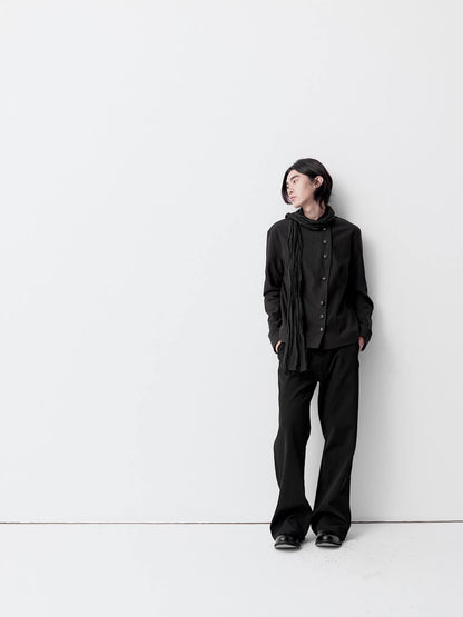 ASYMMETRIC BUTTON JACKET