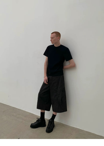 DECONSTRUCTED WORK SHORTS