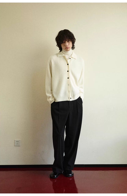 MERINO WOOL CASHMERE BLEND SWEATER