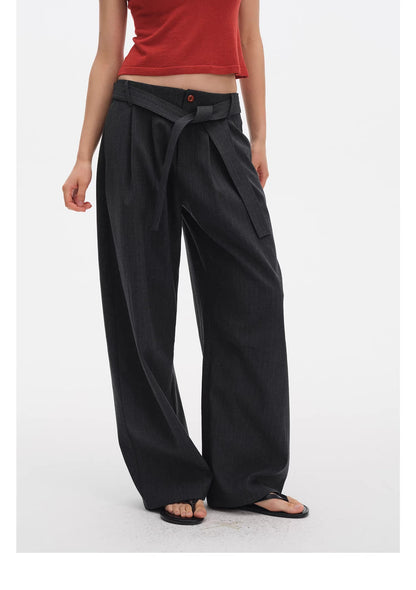 CASUAL DRAPE SUIT PANTS