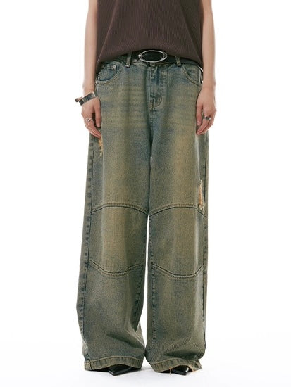 FADED STRAIGHT DENIM