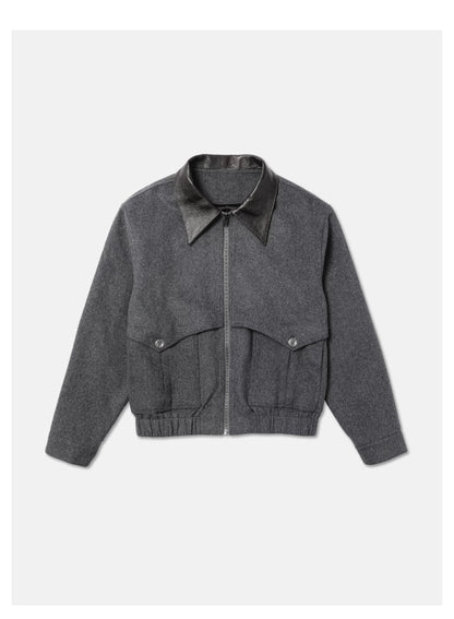 WOOL TWEED PATCHWORK JACKET