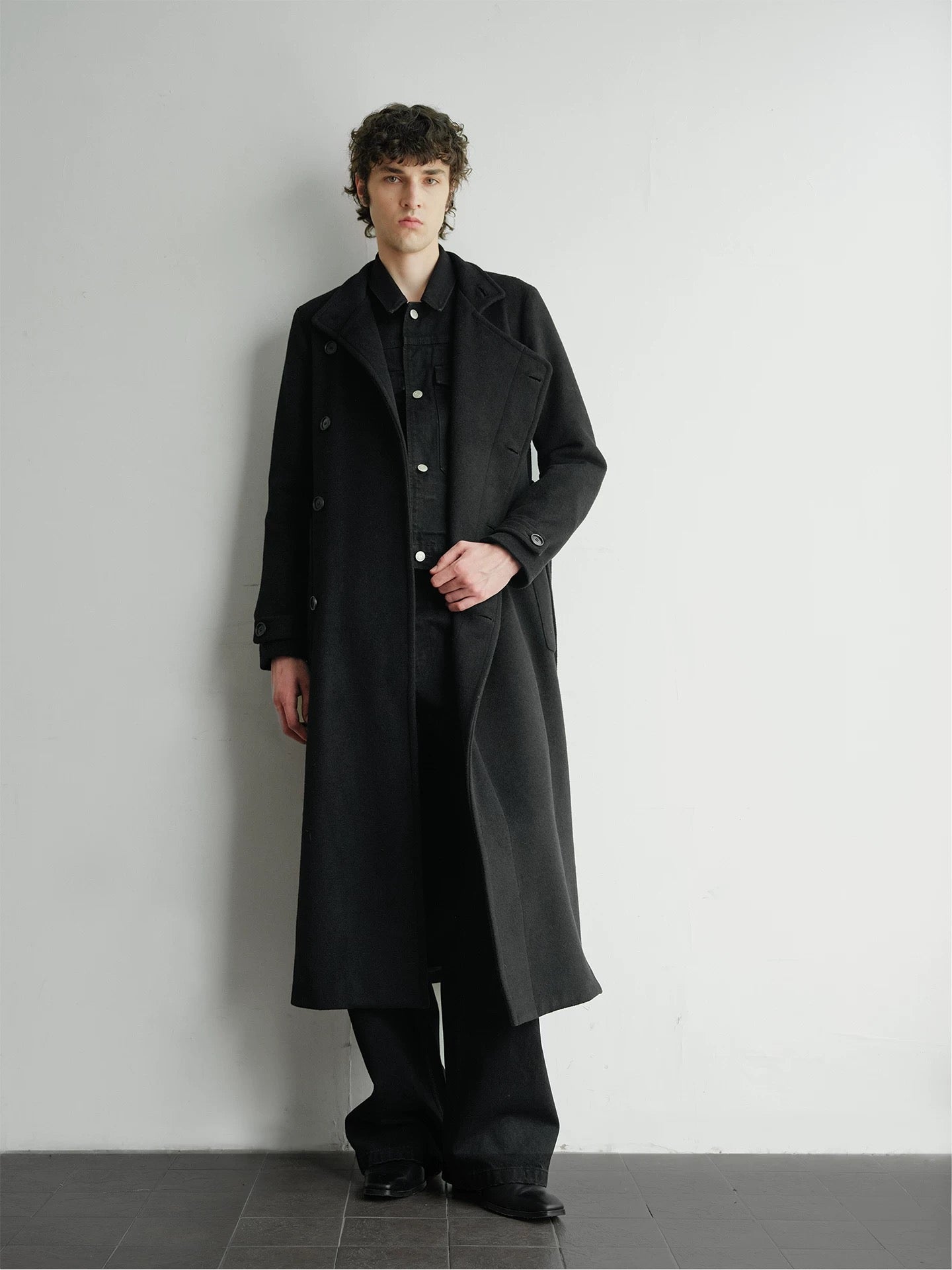 WOOL DOUBLE-BREASTED COAT