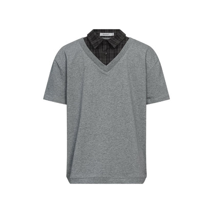 LAYERED KNIT SHIRT