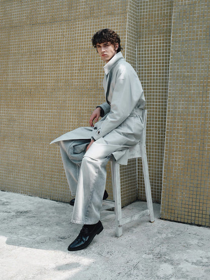 ADJUSTABLE BELT TRENCH COAT