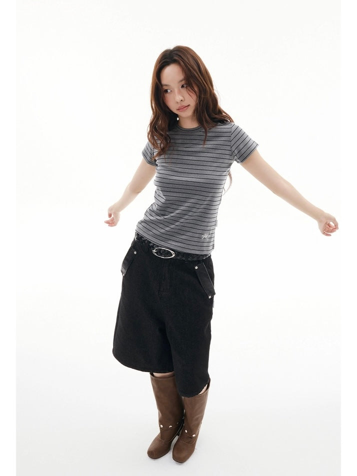 STRIPE SLIM TEE