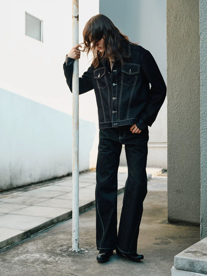 DECONSTRUCTED DENIM BLAZER