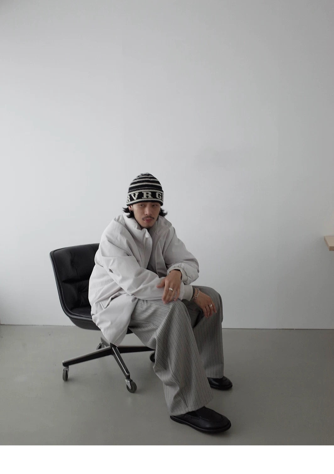 RETRO STRIPED WIDE-LEG PANTS