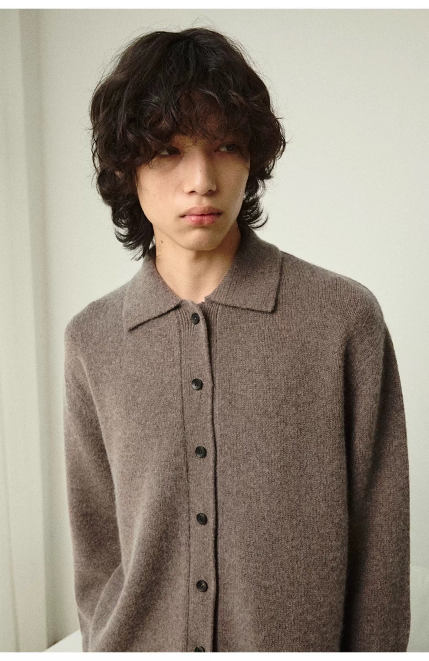 MERINO WOOL CASHMERE BLEND SWEATER