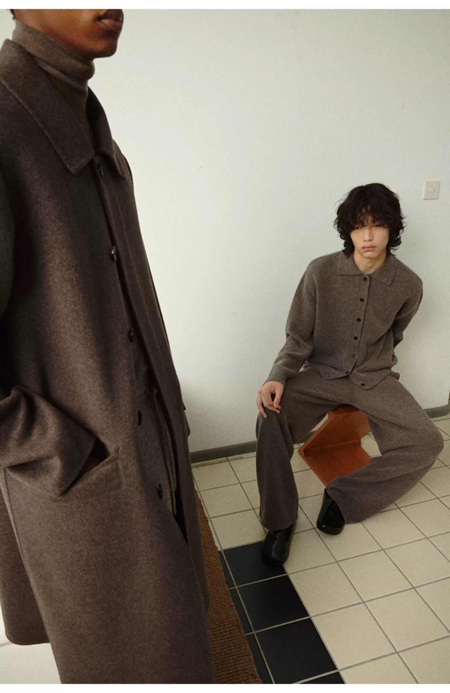 MERINO WOOL CASHMERE BLEND SWEATER