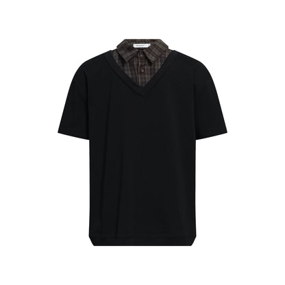 LAYERED KNIT SHIRT