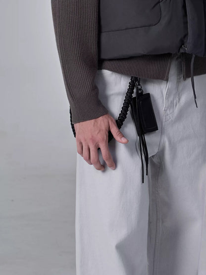 LEATHER WOVEN MINI BAG