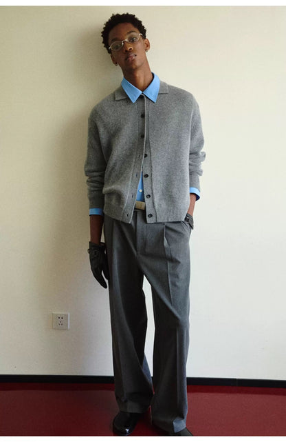 MERINO WOOL CASHMERE BLEND SWEATER