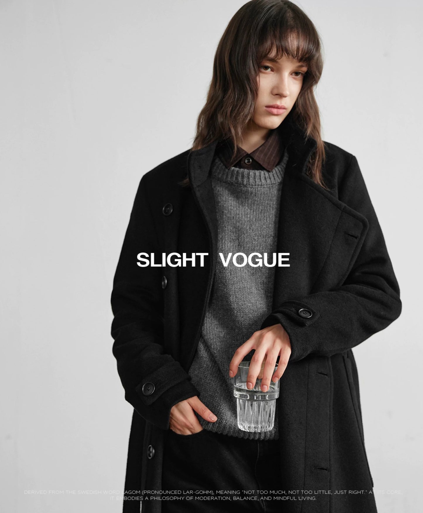 WOOL DOUBLE-BREASTED COAT