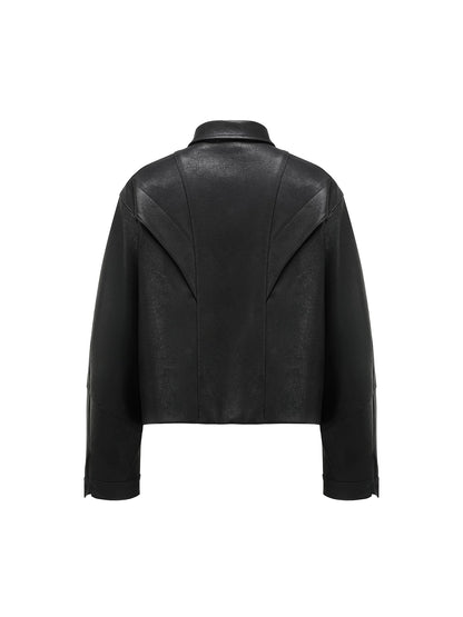 3D MACHETE LEATHER JACKET