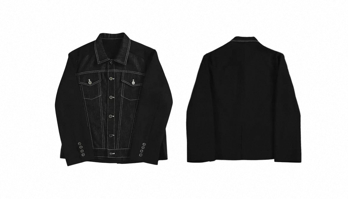 DECONSTRUCTED DENIM BLAZER