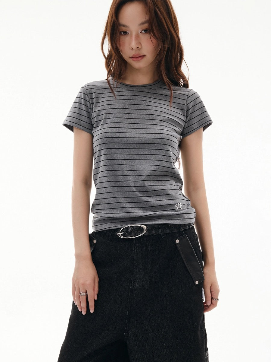 STRIPE SLIM TEE