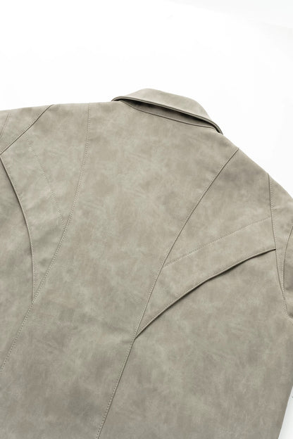 3D MACHETE LEATHER JACKET