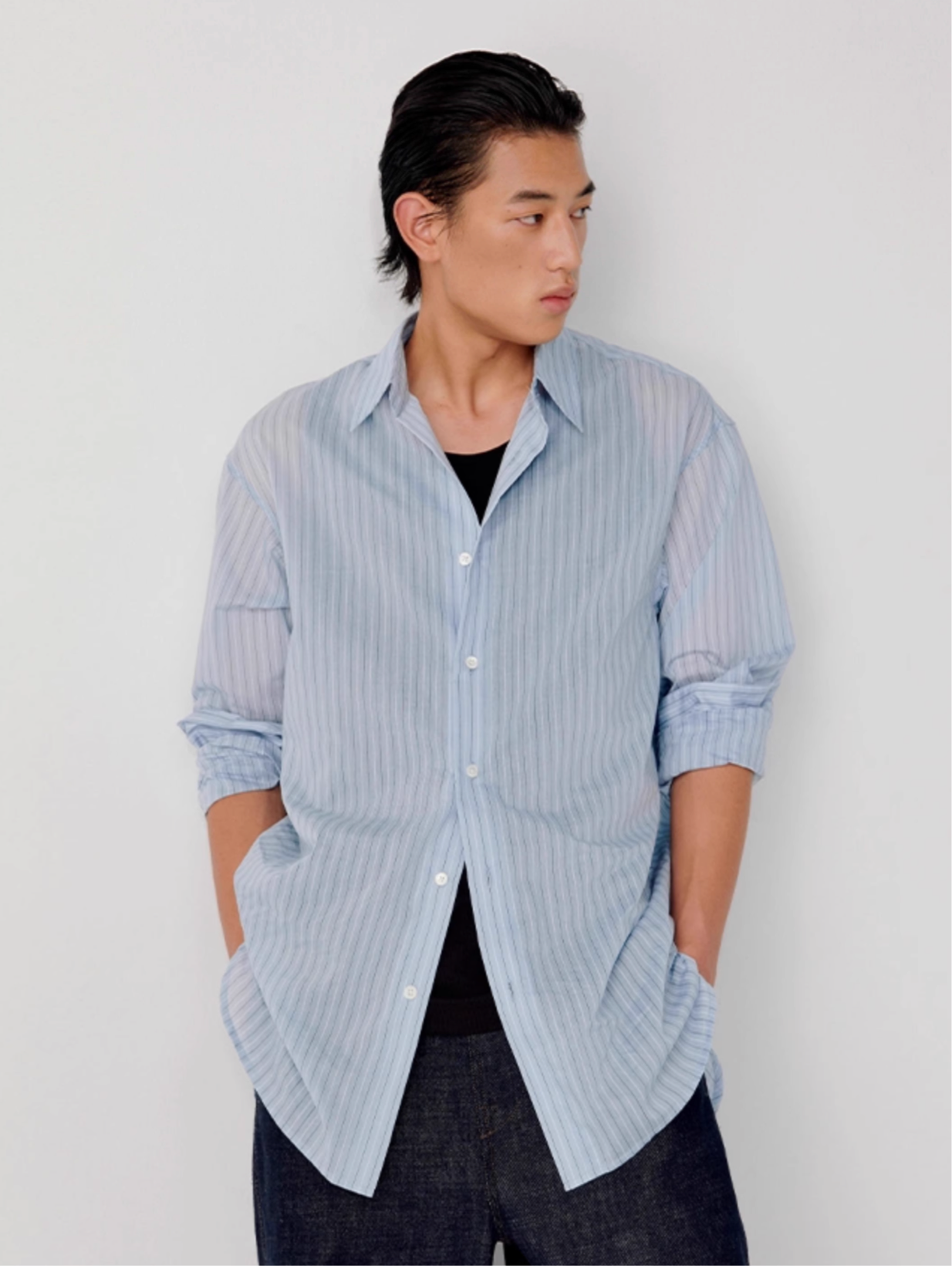 STRIPED RELAX SHIRT