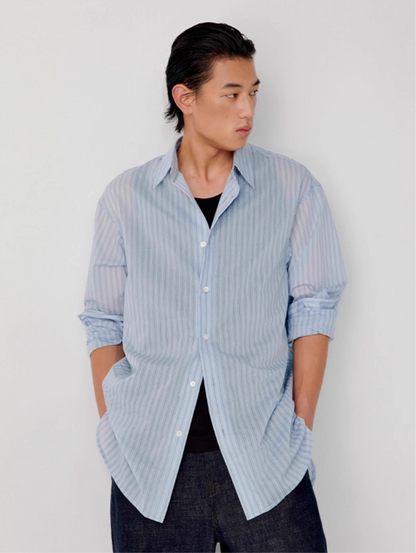 STRIPED RELAX SHIRT