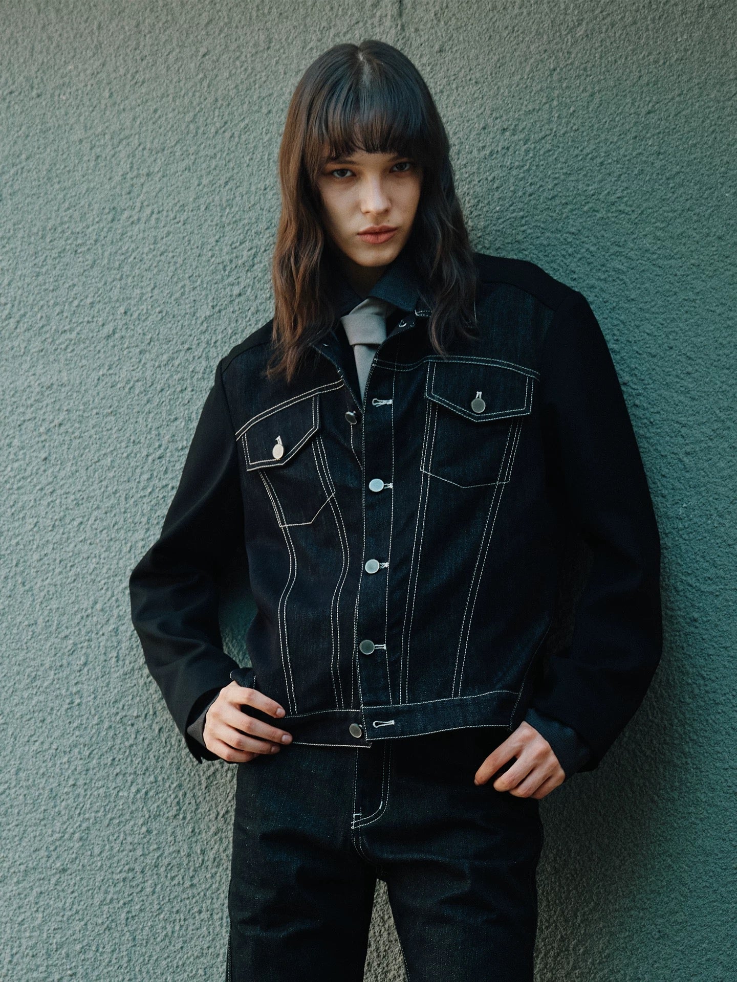 DECONSTRUCTED DENIM BLAZER