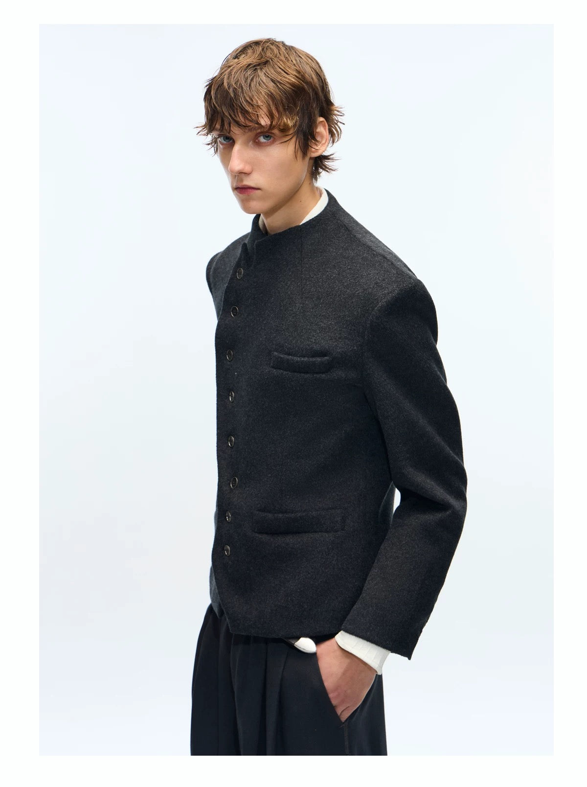 CHIC WOOL CROPPED JACKET