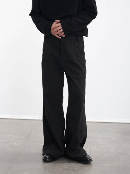 TWO-TONE WIDE-LEG PANTS