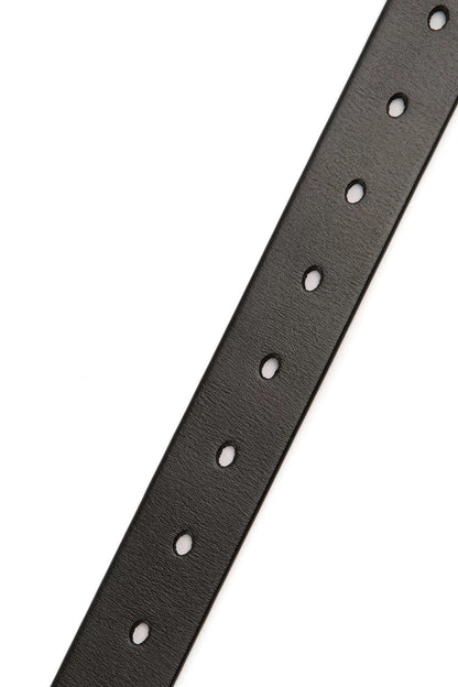 SILVER-PLATED LEATHER BELT