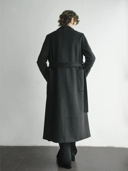 WOOL DOUBLE-BREASTED COAT
