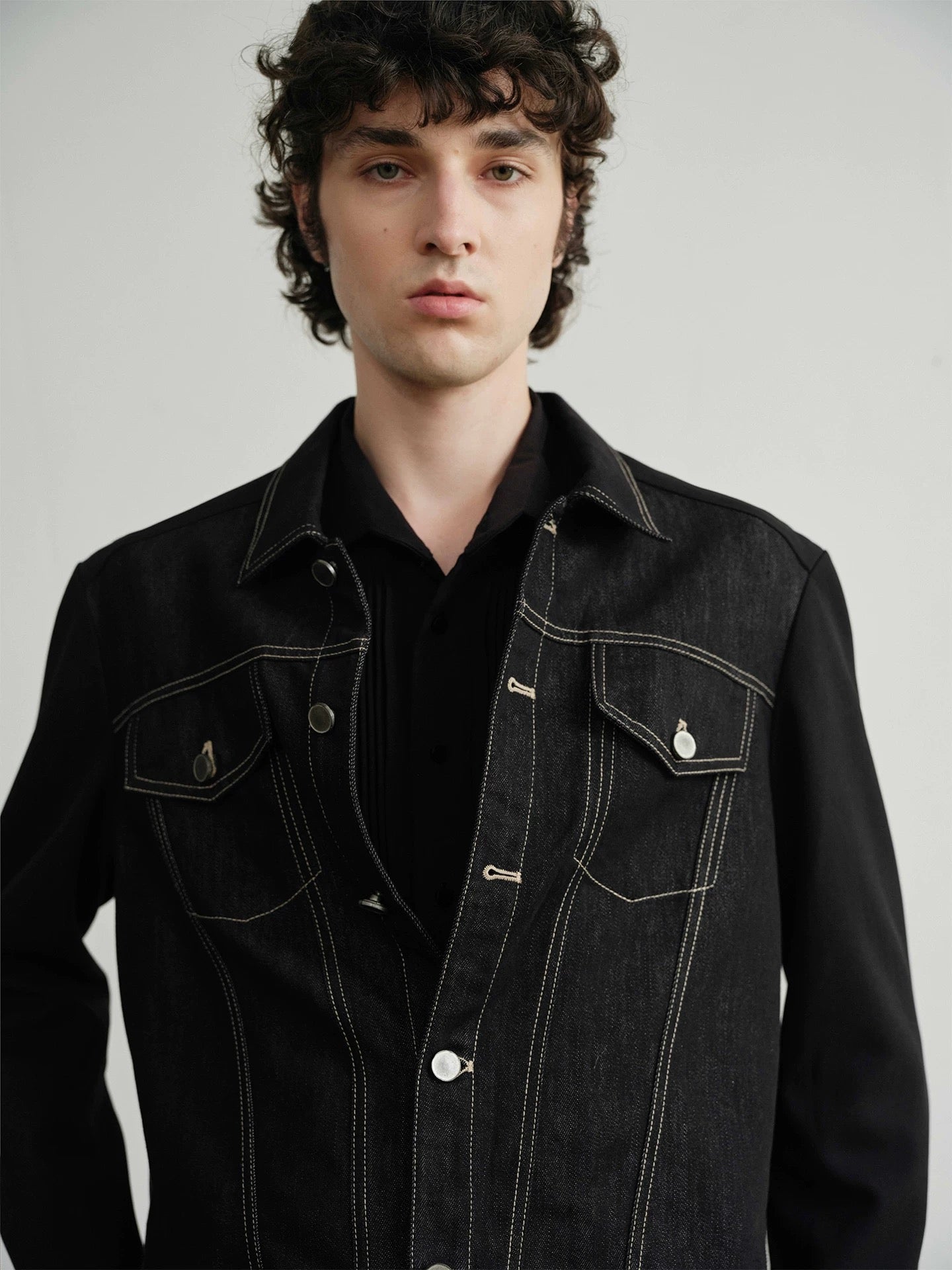 DECONSTRUCTED DENIM BLAZER