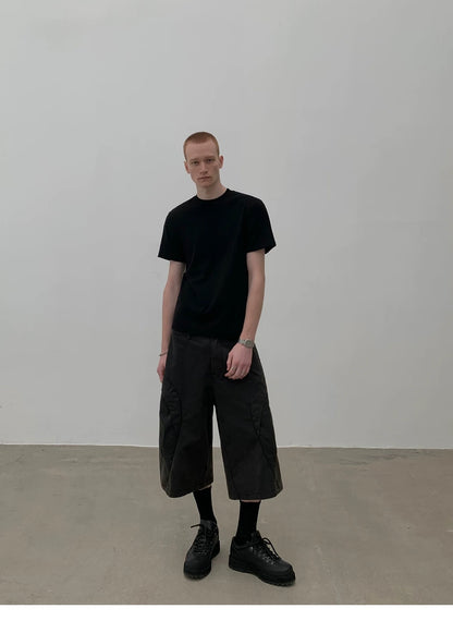 DECONSTRUCTED WORK SHORTS