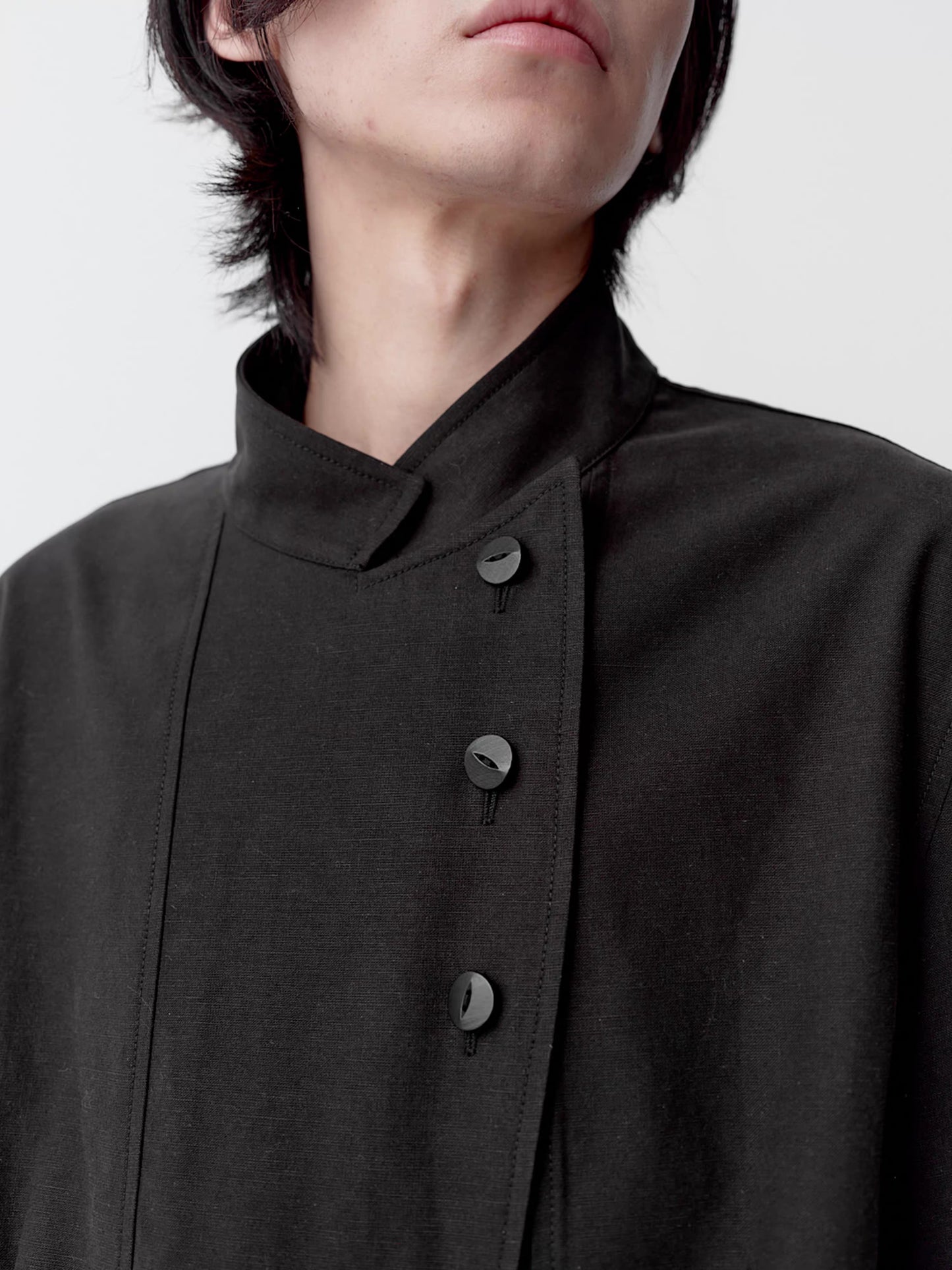 ASYMMETRIC BUTTON JACKET