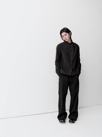 ASYMMETRIC BUTTON JACKET