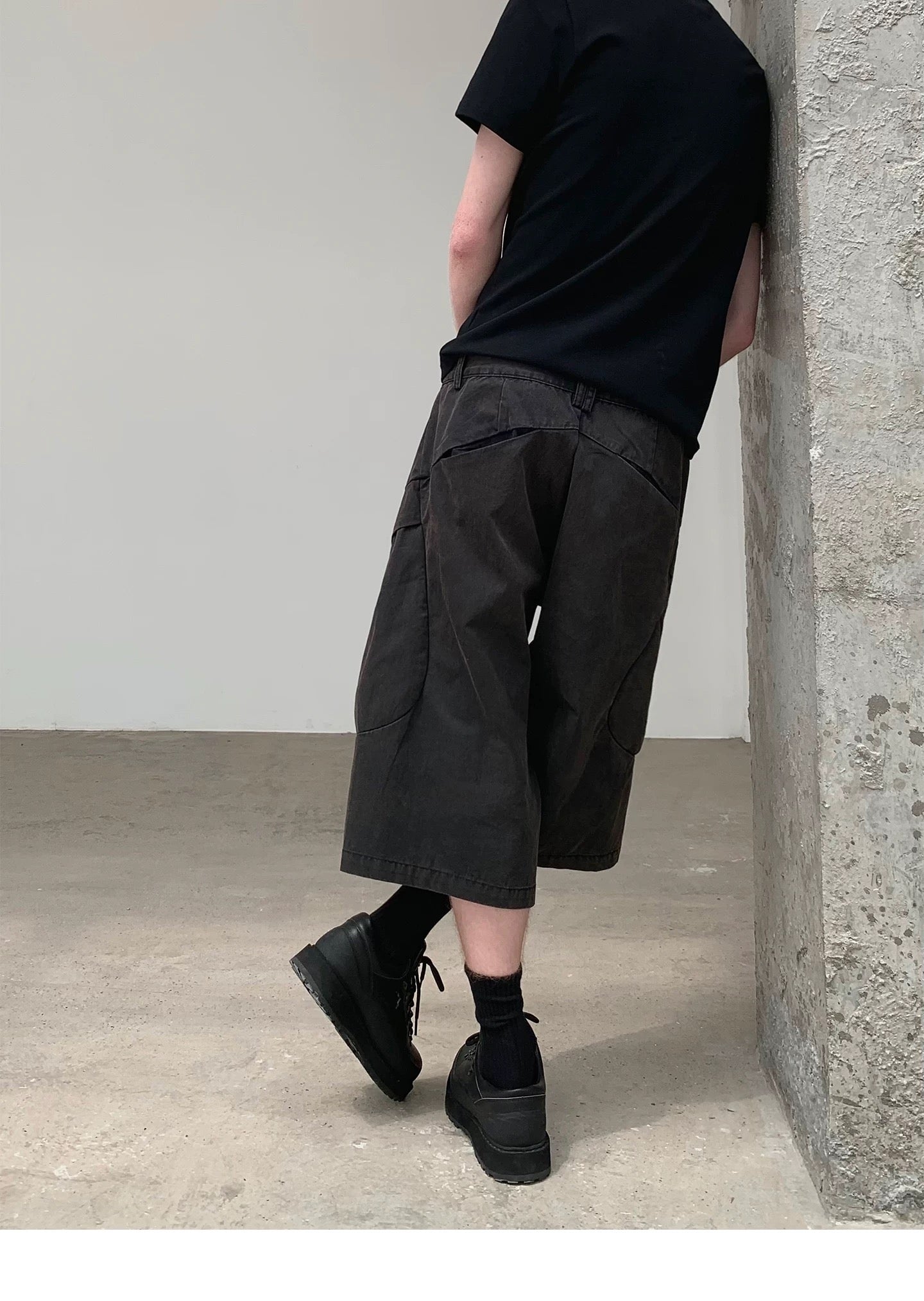 DECONSTRUCTED WORK SHORTS