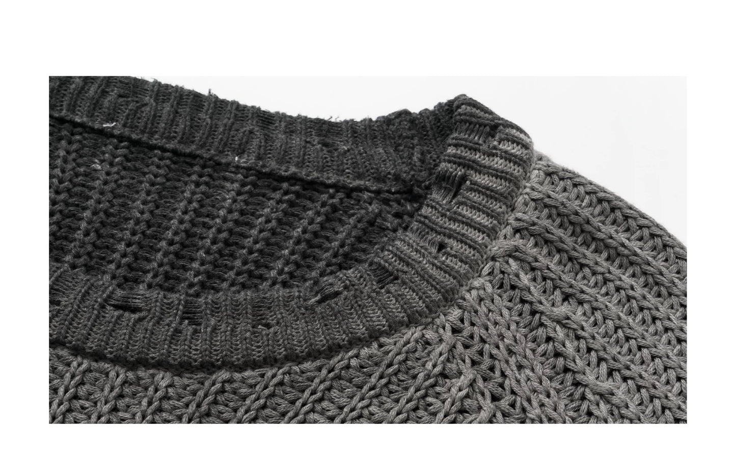 GRADIENT AGED KNIT SWEATER