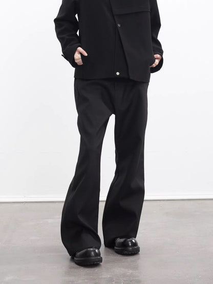 FLARED TWO-TONE DRESS PANTS