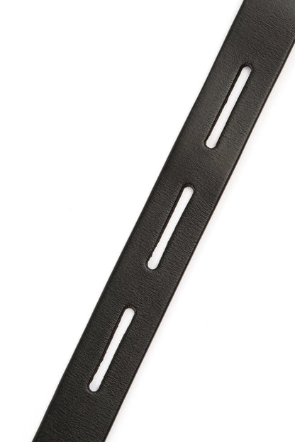 SILVER-PLATED LEATHER BELT