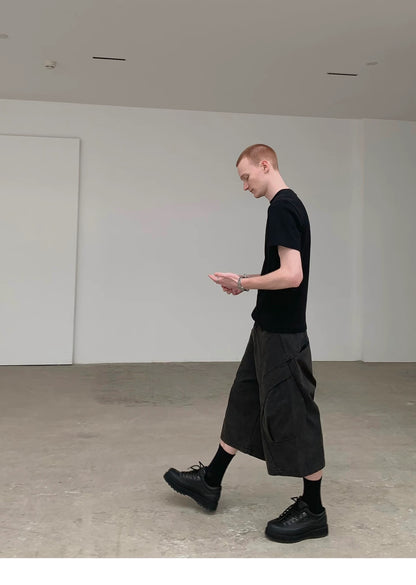 DECONSTRUCTED WORK SHORTS