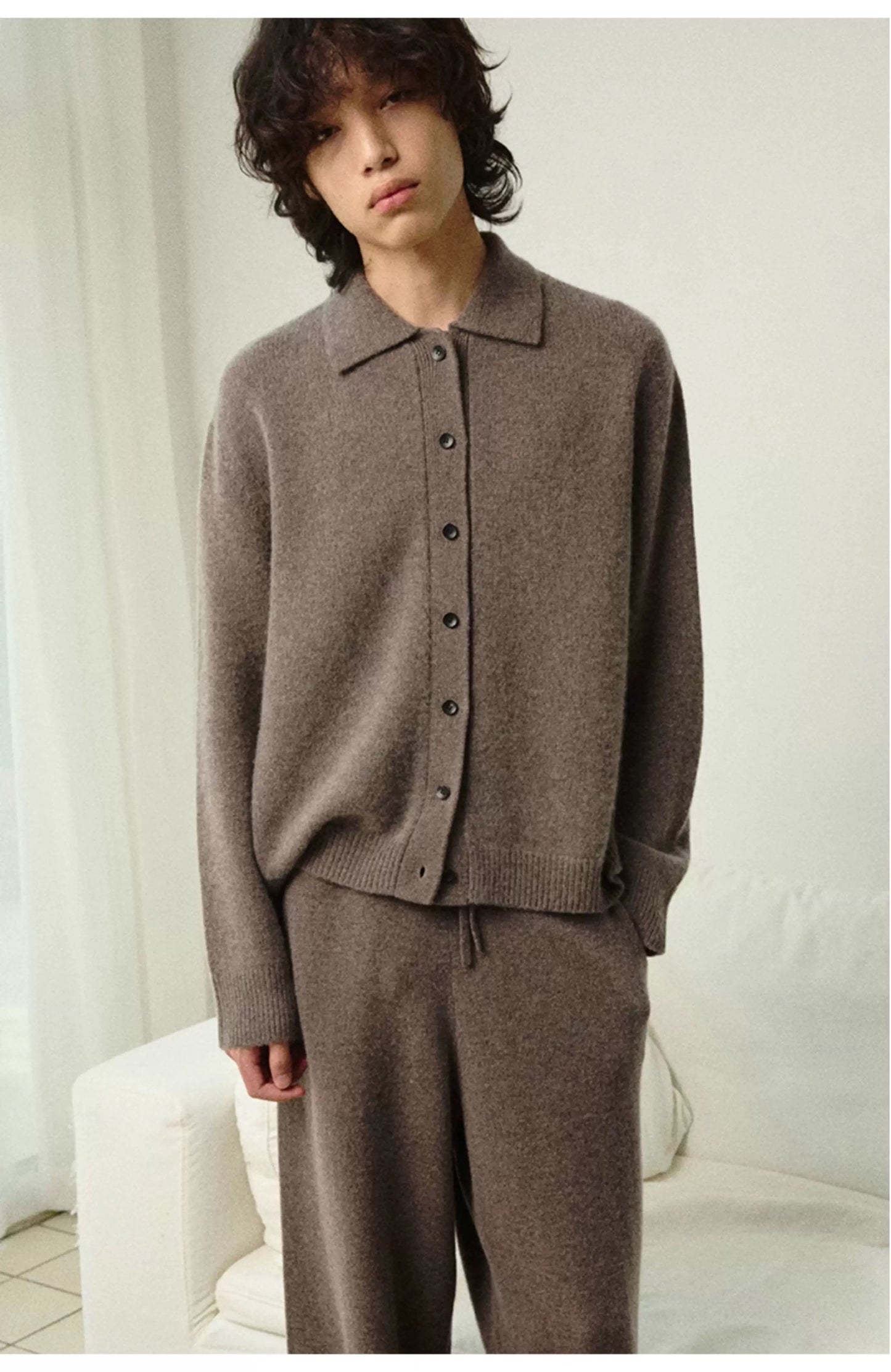 MERINO WOOL CASHMERE BLEND SWEATER