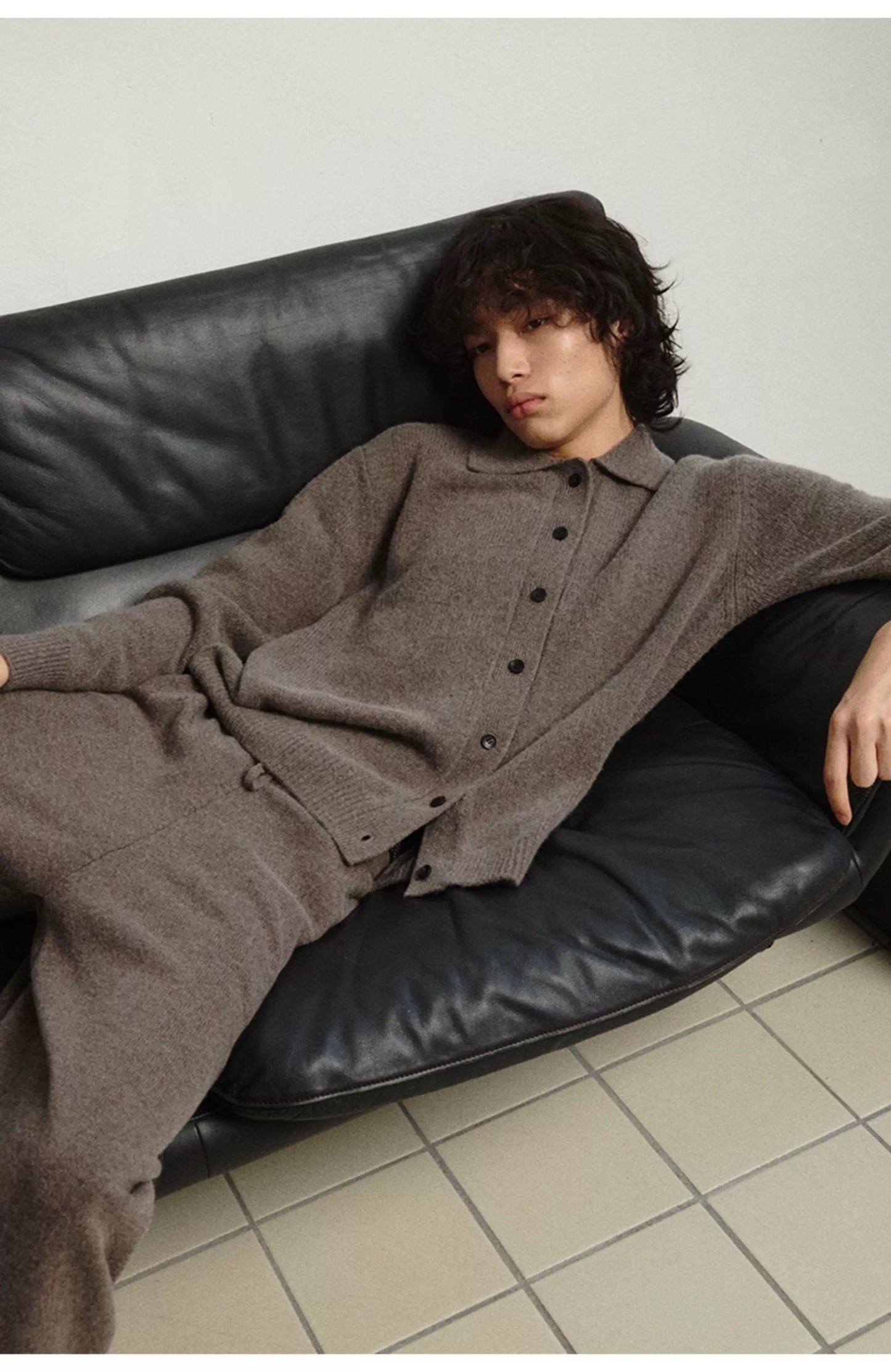 MERINO WOOL CASHMERE BLEND SWEATER