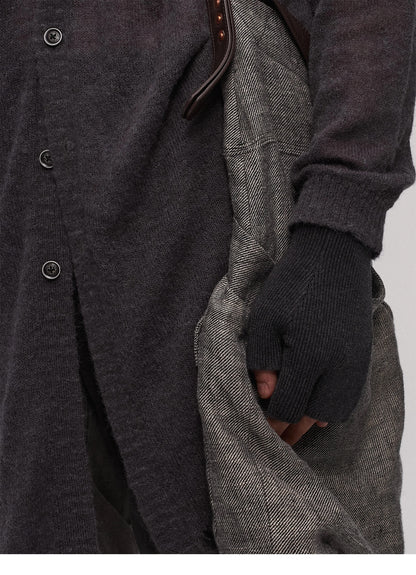 HALF-FINGER KNIT GLOVES