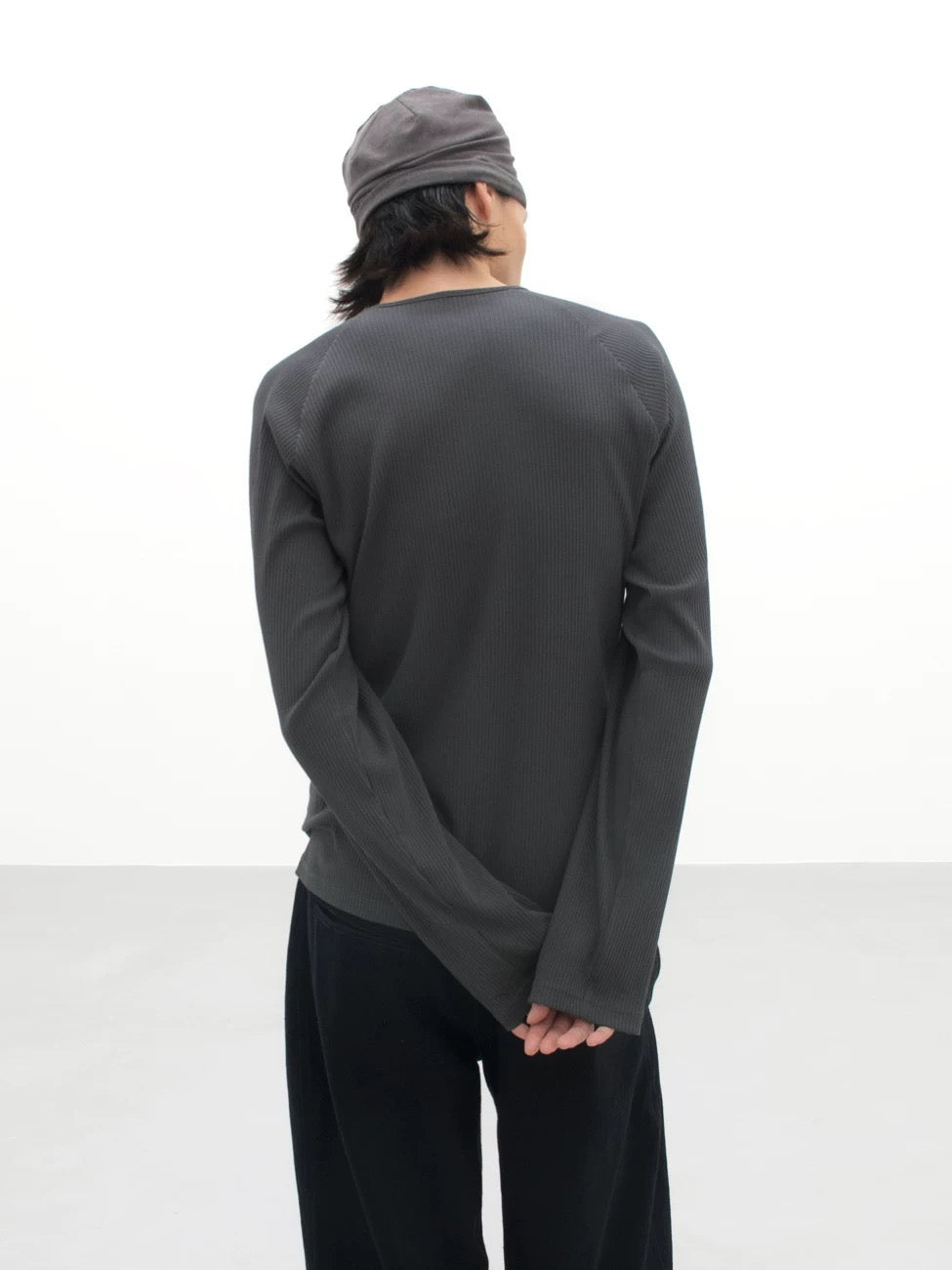 SLIM FIT HENLEY SLEEVE