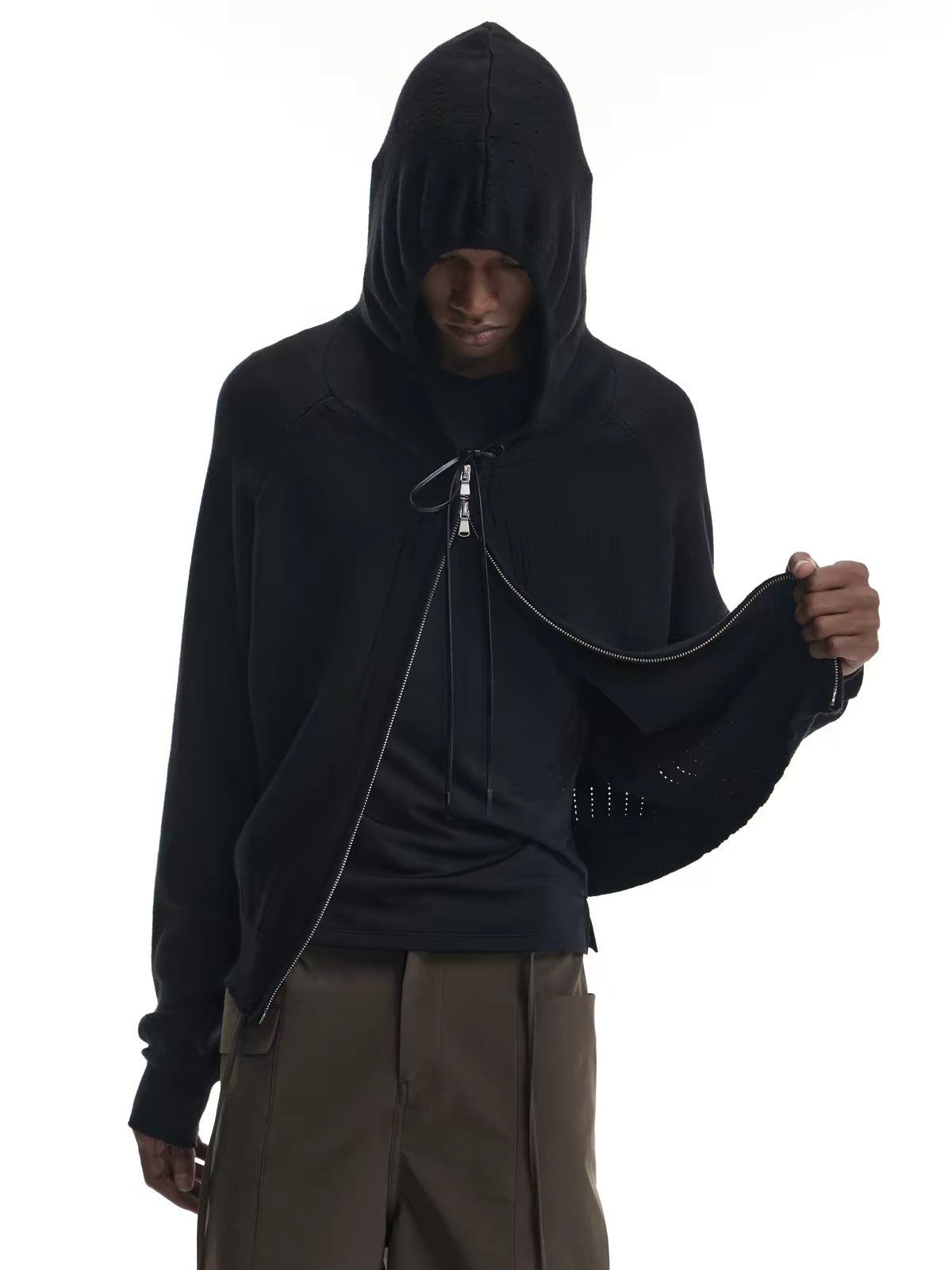 OPENWORK CROPPED FITNESS HOODIE
