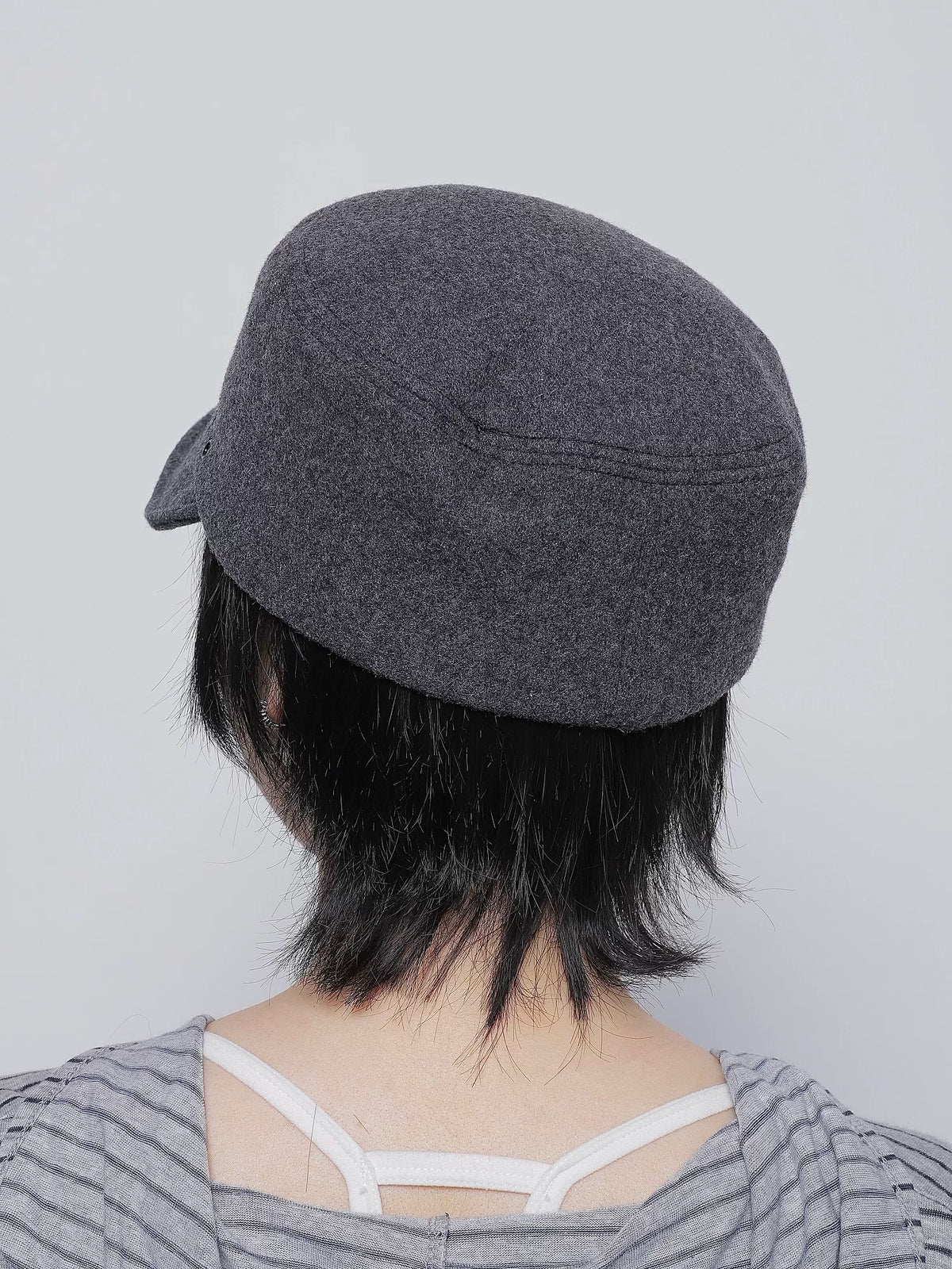 WOOL FLAT TOP CAP 5