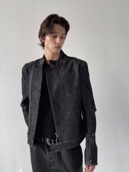 GENUINE COWHIDE SLIM-FIT JACKET