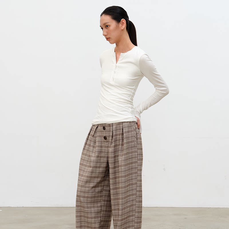 TWISTED WAIST LONG-SLEEVE TOP